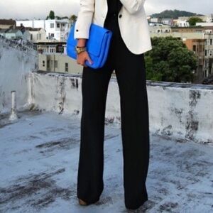Cabi Wide Leg Black Trouser Career Stretch Pant